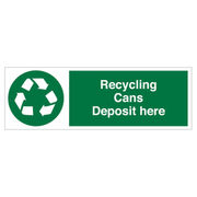 Recycling Cans Sign